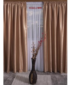 Draperie blackout  cu soft,auriu