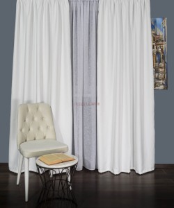 Draperie uni alb