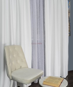 Draperie uni alb