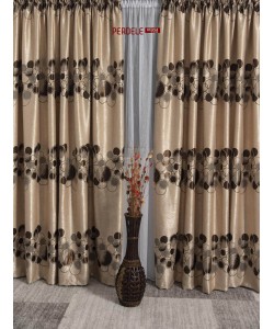 Draperie blackout crem,maro