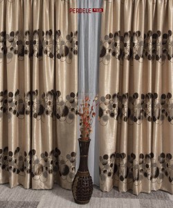 Draperie blackout crem,maro