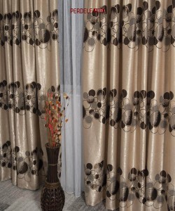 Draperie blackout crem,maro