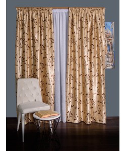 Draperie blackout crem/maro