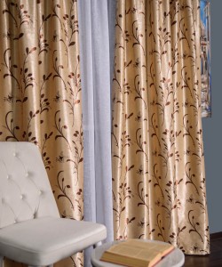 Draperie blackout crem/maro