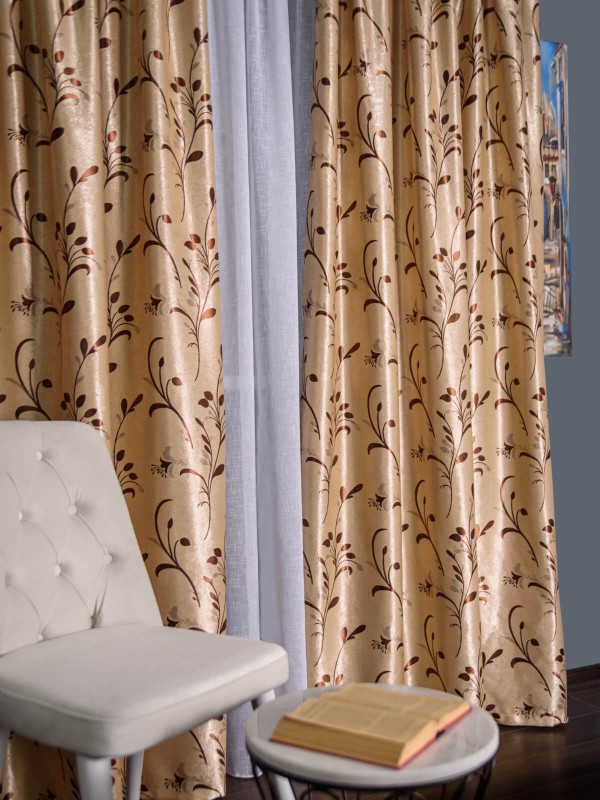 Draperie blackout crem/maro