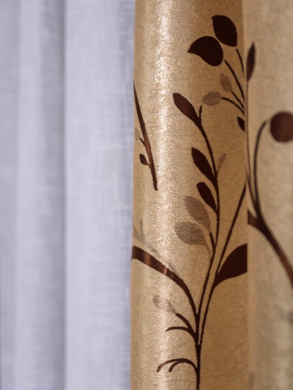 Draperie blackout crem/maro