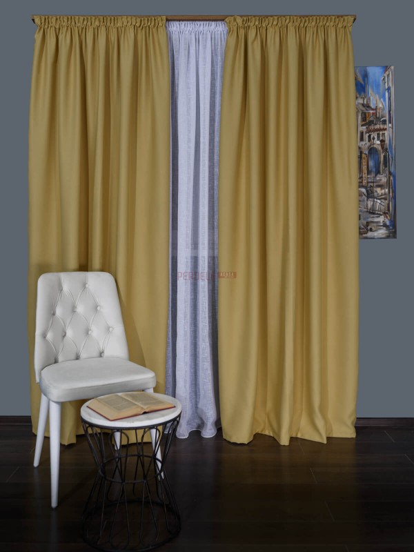 Draperie blackout galben