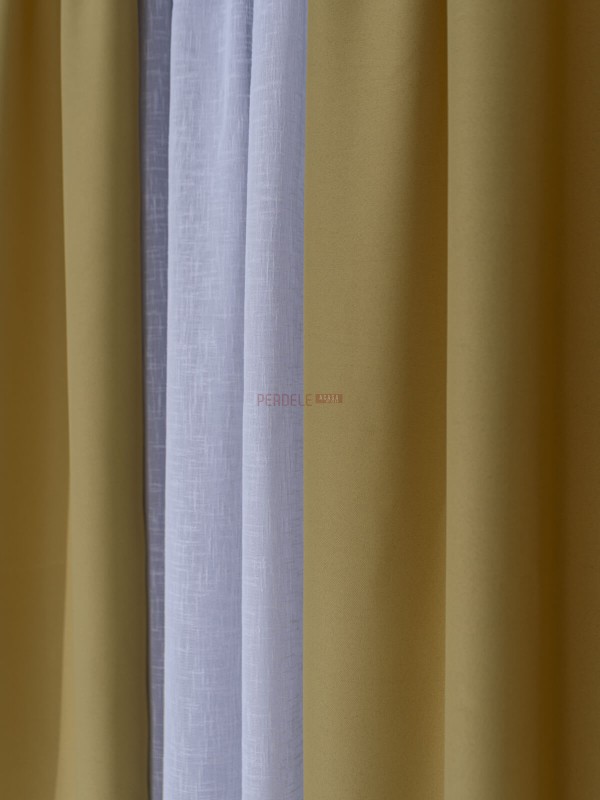 Draperie blackout galben