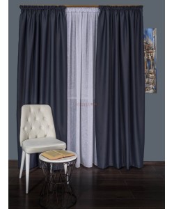 Draperie blackout gri