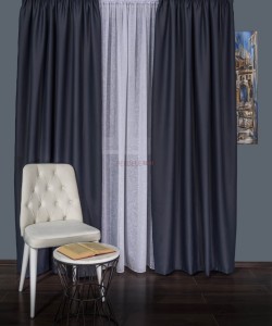 Draperie blackout gri