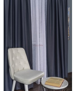 Draperie blackout gri