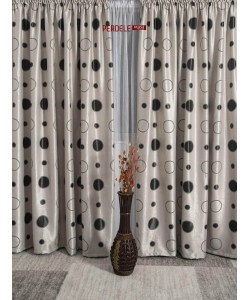 Draperie blackout gri/negru