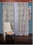 Draperie blackout gri/negru model abstract