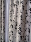 Draperie blackout gri/negru model abstract