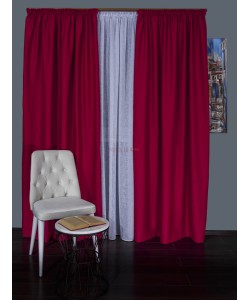 Draperie blackout rosu