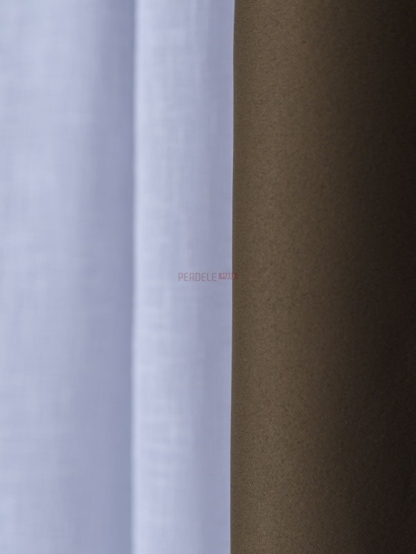 Draperie blackout maro