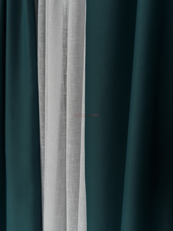 Draperie uni turqoise