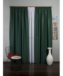Draperie blackout uni, verde 2