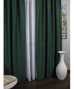 Draperie blackout uni, verde 2