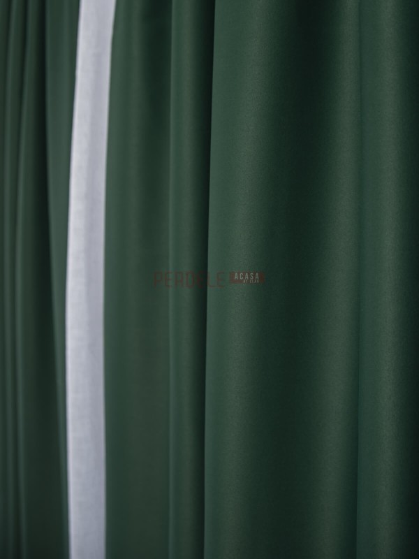 Draperie blackout uni, verde 2