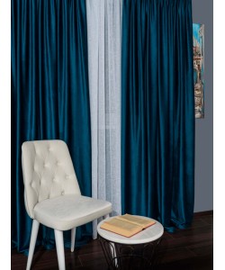 Draperie catifea albastru imperial