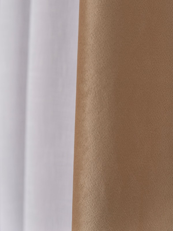 Draperie catifea bej