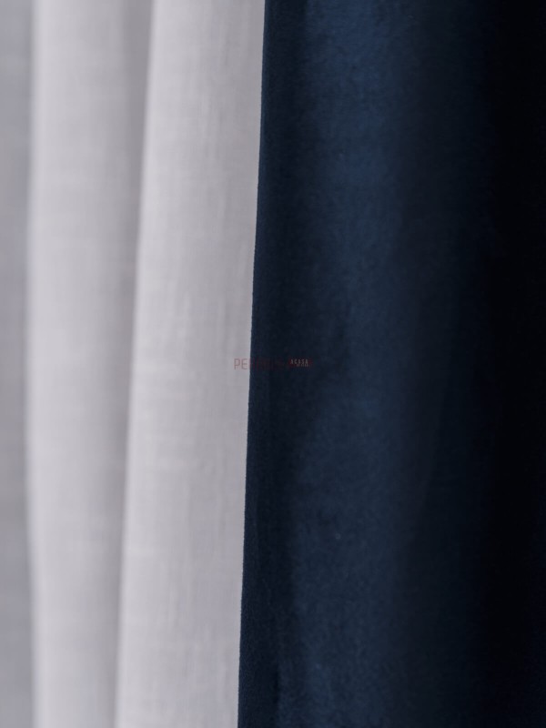 Draperie catifea bleumarin