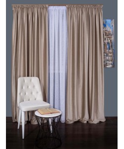 Draperie catifea cappuccino