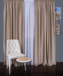 Draperie catifea cappuccino