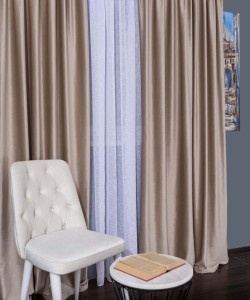 Draperie catifea cappuccino