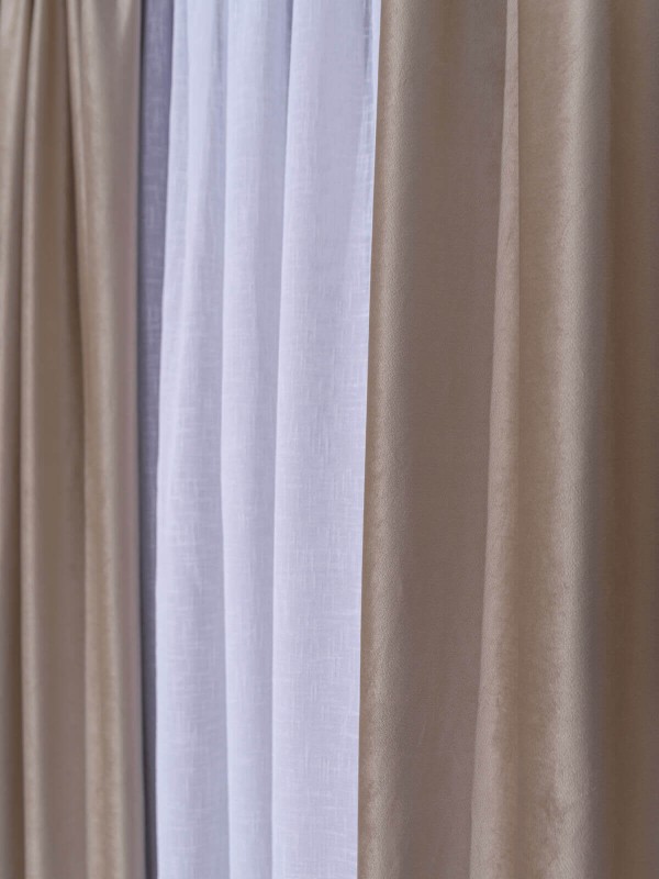 Draperie catifea cappuccino