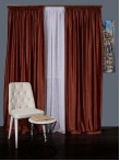 Draperie catifea caramiziu inchis