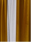 Draperie catifea galben mustar