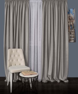 Draperie catifea gri 1