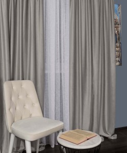 Draperie catifea gri 1