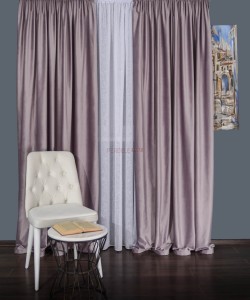 Draperie catifea lila