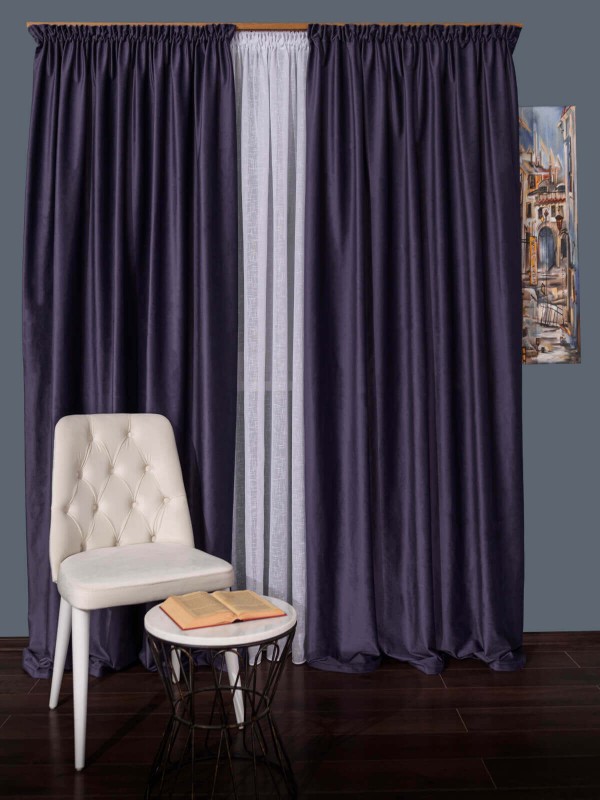 Draperie catifea mov 2