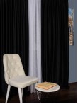 Draperie catifea negru