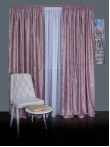 Draperie catifea roz cu insertii aurii