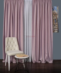 Draperie catifea roz