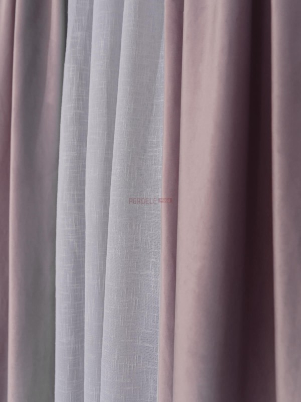 Draperie catifea roz