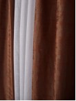 Draperie catifea texturata caramiziu