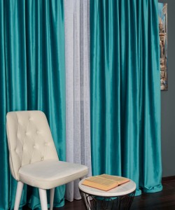 Draperie catifea turqoise