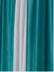 Draperie catifea turqoise