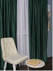 Draperie catifea verde