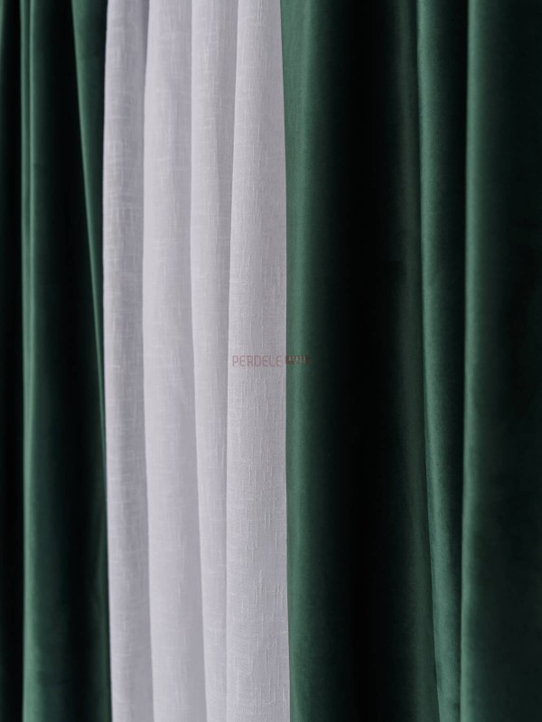 Draperie catifea verde
