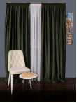 Draperie catifea verde olive