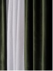 Draperie catifea verde olive