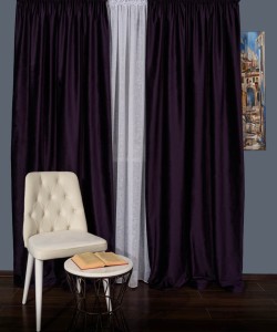 Draperie catifea violet