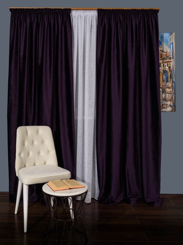 Draperie catifea violet